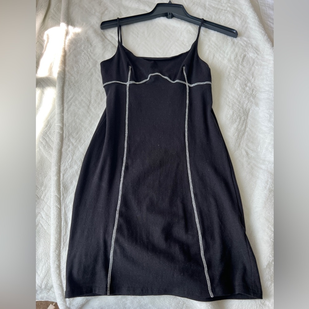 Black mini dress